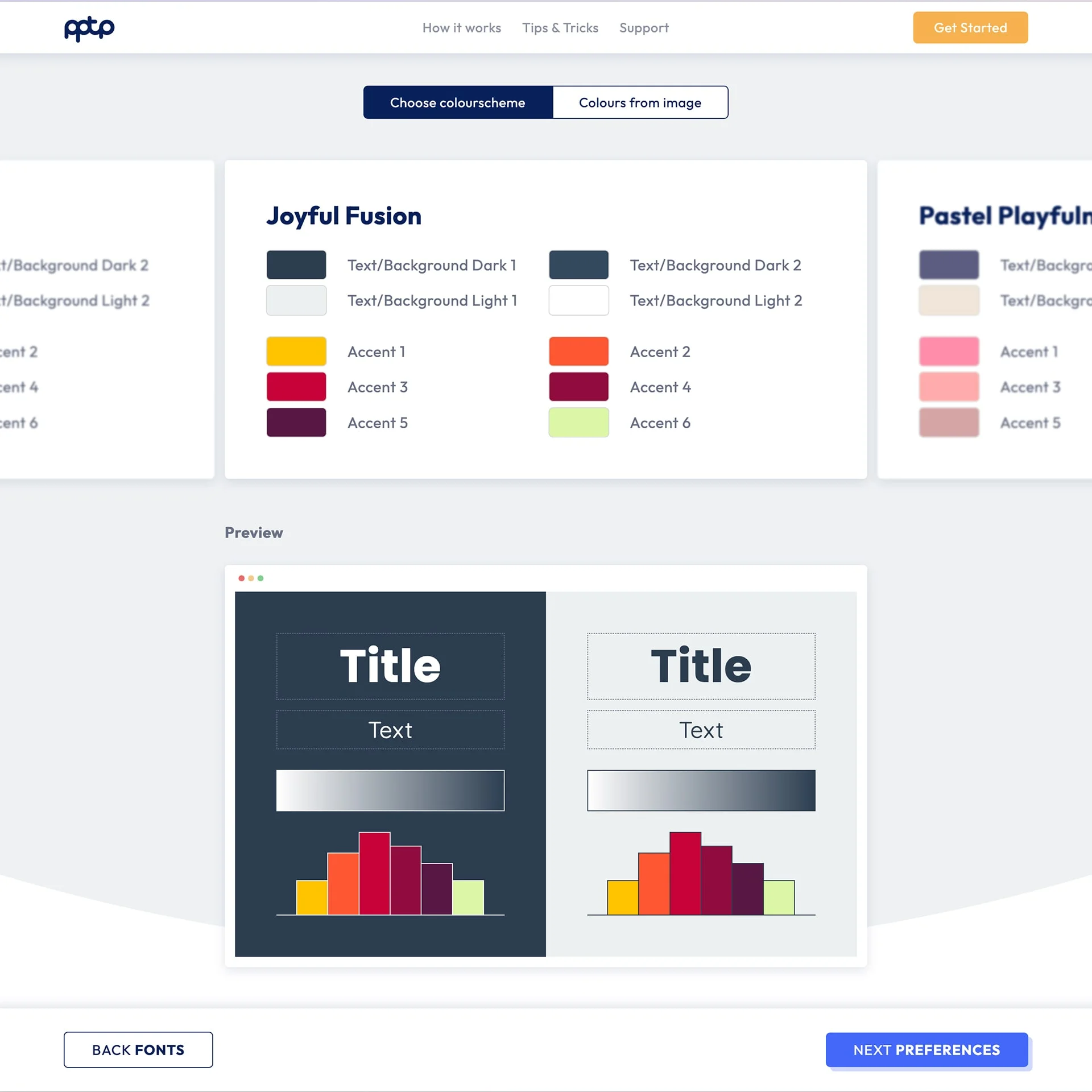 ThemeMaker color scheme step