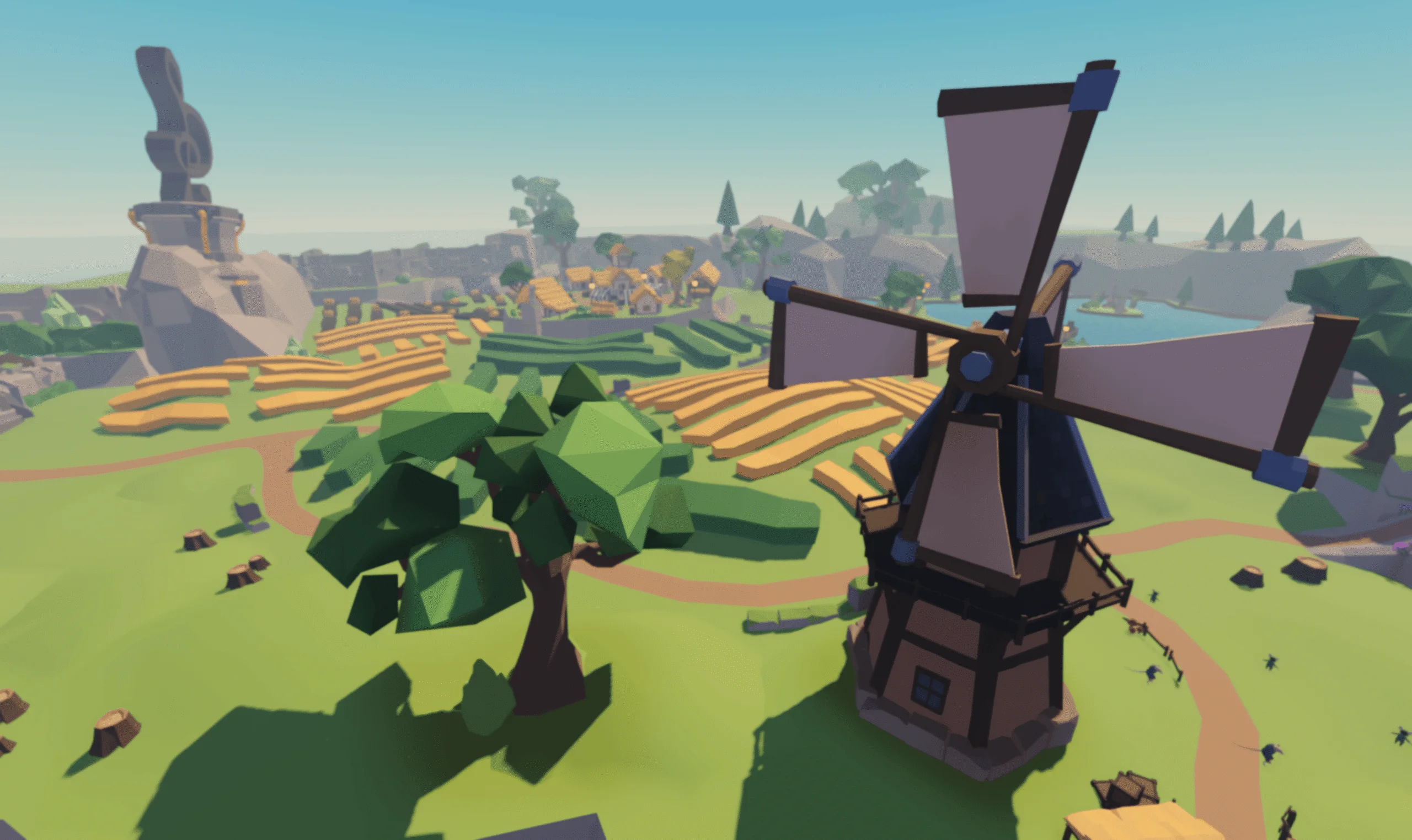 Windmill overlooking Musical Village fields