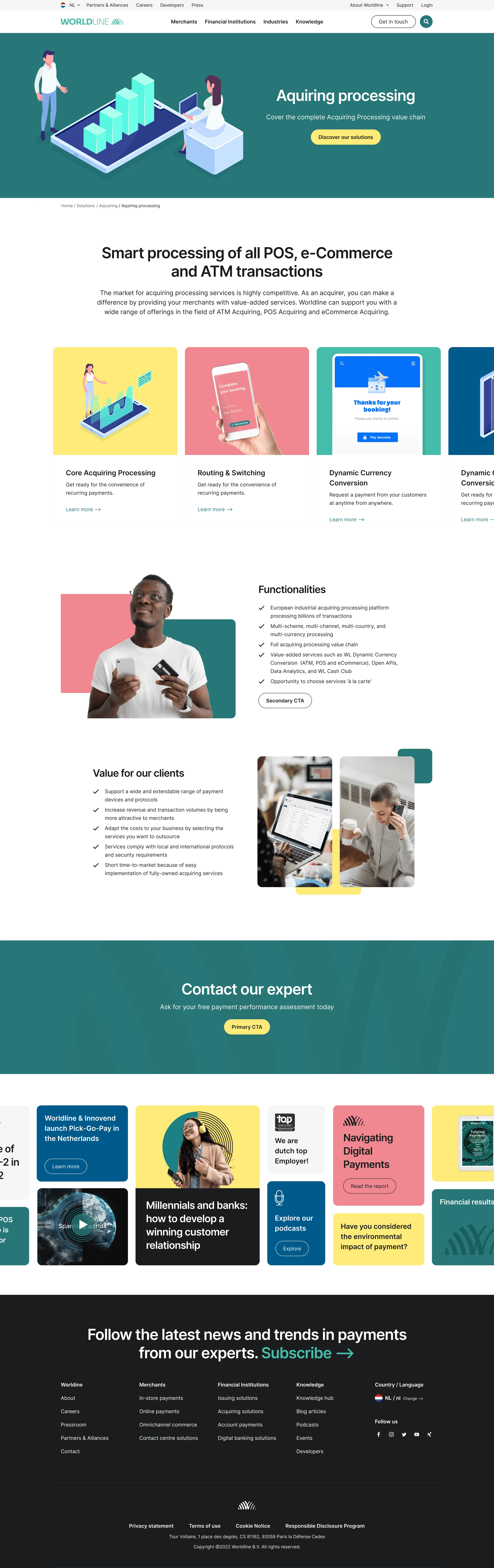 Worldline marketing site